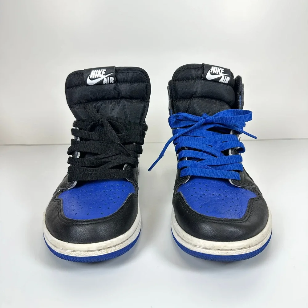 Nike Air Jordan 1 Retro High OG Royal Toe Black White Blue 555088-041 Mens 7.5
